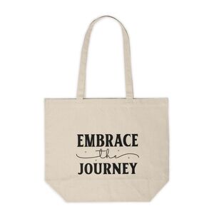 Embrace The Journey Custom Canvas Tote Bag